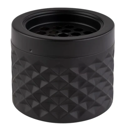Afbeelding van APS 558 windasbak in mat zwart, mat, Ø 9,5 cm, hoogte 8 met bajonetsluiting