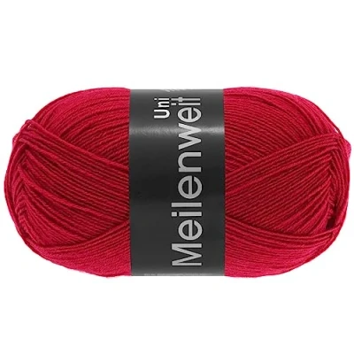 Afbeelding van Lana Grossa Meilenweit Uni 100 gram nr 1332 Rood