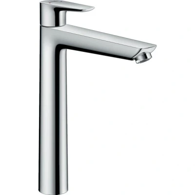 Afbeelding van Hansgrohe Talis E 1 gats wastafelkraan verhoogd 240 met waste chroom