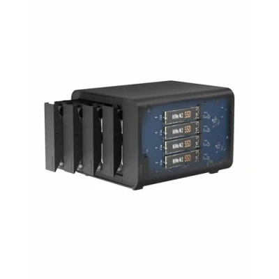 Afbeelding van TERRAMASTER D8 Hybrid HDD NVMe behuizing USB 3.2 Gen 2 10 Gbps type C 8Bay opslag ondersteunt RAID 0/1/enkel/JBOD exclusief 2+6 Disk Array (Diskless)