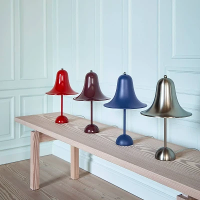 Afbeelding van VERPAN Pantop tafellamp metallic mat