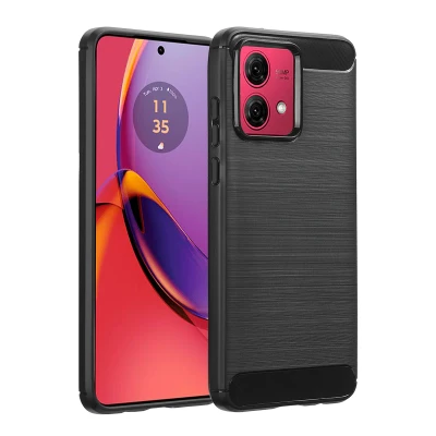 Afbeelding van Motorola Moto G84 Hoesje Siliconen en TPU (zacht) imoshion Softcase/Backcover Zwart Telefoonhoesje