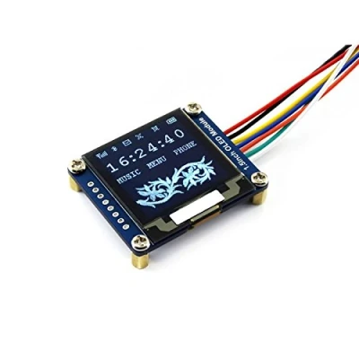Afbeelding van Waveshare 1,5 inch OLED Display Module 128x128 16 Gray Scale SPI/I2C Interface SSD1327 Driver Raspberry Pi/Jetson Nano/STM32 Voorbeelden Provided
