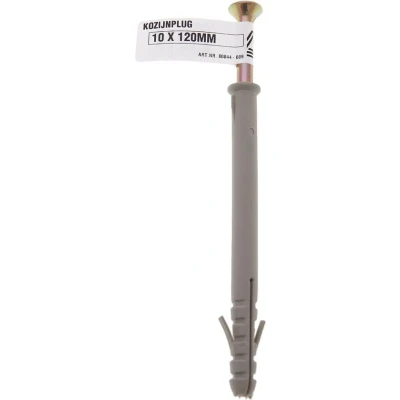 Afbeelding van Deltafix kozijnplug grijs 10 x 120mm 1 st.