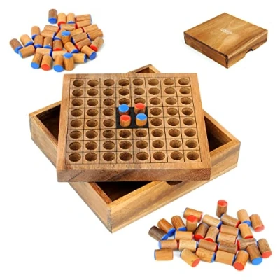 Afbeelding van Logica Puzzles art. Othello Bordspel in Fijn Hout Strategiespel voor 2 Spelers Reisversie