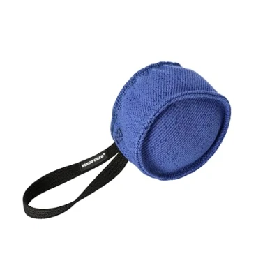 Afbeelding van DINGO GEAR Berta sleepspeelgoed in trommelvorm voor bijttraining, K9, IGP, halen, prooiaandrijving, gehoorzaamheid, hondensport, Franse materiële bijtsleepboot met 1 handvat, blauw (S00093)