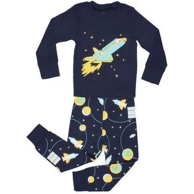Afbeelding van Elowel Jongens &quot;Raket&quot; Pyjama set 100% katoen (maat 116/6 jaar)