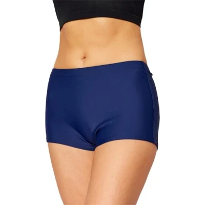 Afbeelding van Merry Style HI Leila Dames Zwembroek Zwemshorts Bikinibroekje Elastische tailleband Polyamide &amp; Elastaan Donkerblauw (6007) 44