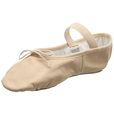 Afbeelding van Bloch 209 Arise Lederen Ballet Schoen, Volledige Zool Roze en wit UK 10 C