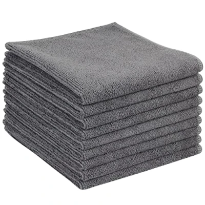 Afbeelding van VIVOTE Microfiber Reinigingsdoek Keuken Vodden All Purpose Washandjes Geen Pluis 9 Pack 12&quot; X Grijs