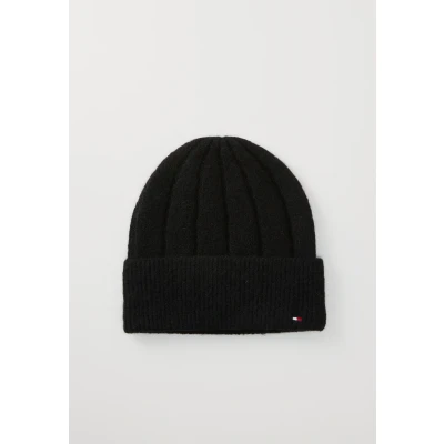 Afbeelding van Tommy Hilfiger FLAG Fluffy Muts, Dames, Maat: One Size, Black