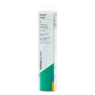 Afbeelding van Cricut Smart Vinyl Permanent Joy Xtra Folieset Snijbreedte 30.5 cm Grasgroen, Zeeblauw, Maïs