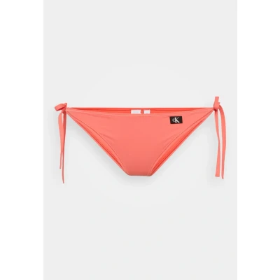 Afbeelding van Calvin Klein Swimwear SIDE TIE Bikinibroekje, Dames, Maat: Large, Dazzling coral