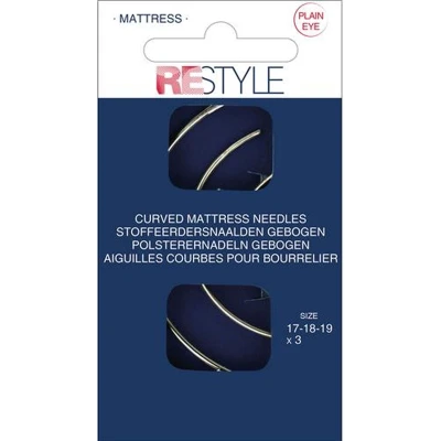 Afbeelding van ReStyle 015.10823 Stoffeerdersnaalden gebogen , 3 stuks, maat 17 18 19 assorti