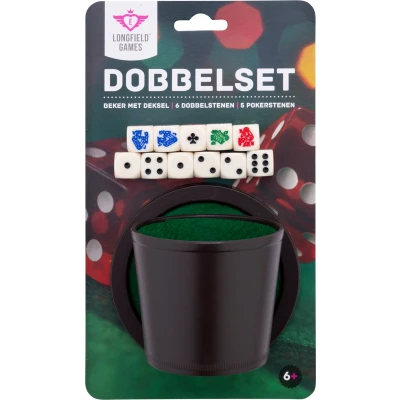 Afbeelding van Buffalo Dobbel beker+deksel Inclusief Stenen Dobbelbeker met deksel (inclusief stenen)
