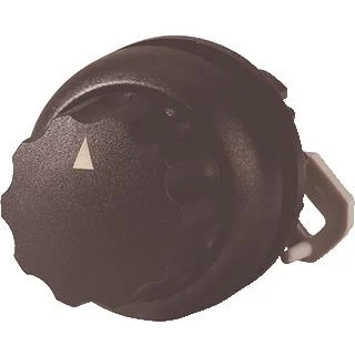Afbeelding van Eaton rmq titan m22 frontelement keuzeschakelaar met draaiknop kleur zwart 4 standen 1 0 2 3 vast 45 graden schakelhoek 279430