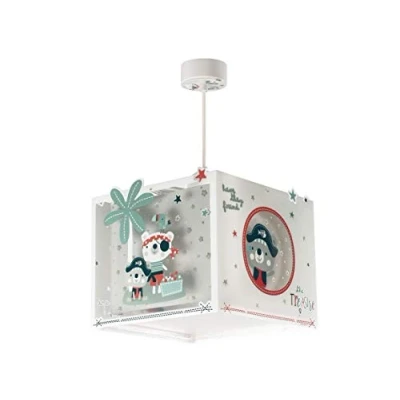 Afbeelding van Dalber Kinder hanglamp plafondlamp kinderkamer kinderlamp The Pirates Piraten dieren