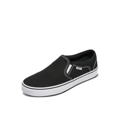 Afbeelding van Vans Asher Sneakers voor heren, Canvas Zwart Wit, 38.5 EU