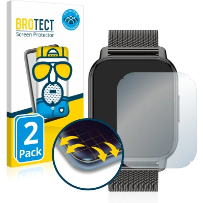 Afbeelding van BROTECT Volledige bedekking Matte Scherm Beschermer, Smartwatch beschermfolie, Grijs