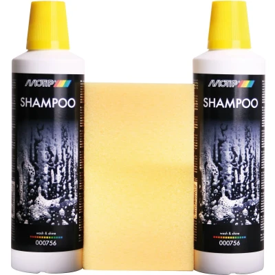 Afbeelding van Auto shampoo and wax 500 ml. Motip