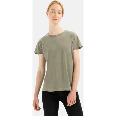Afbeelding van camel active Kurzarm Tshirt basic, Dames, Maat: Large, Light khaki