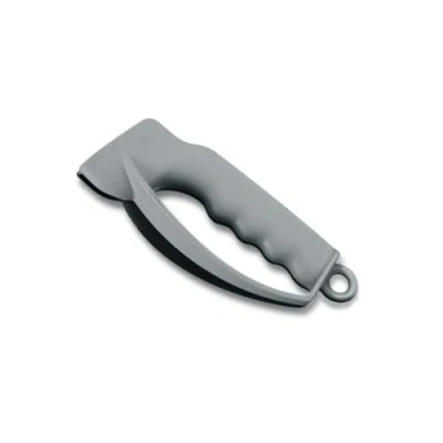 Afbeelding van Victorinox Messerschärfer klein Sharpy, für Taschenmesser und Wellenschliff, Ergonomischer Griff, Kunststoff, grau