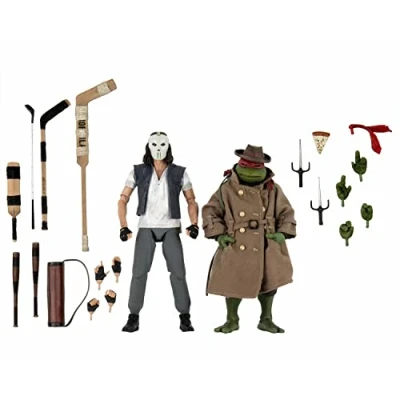 Afbeelding van Casey Jones and Raphael in Disguise Action Figures TMNT 1990 Movie