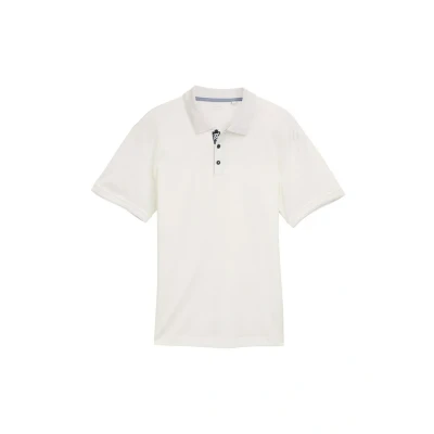 Afbeelding van TOM Tailor Basic Poloshirt, Heren, Maat: XXL, Off white