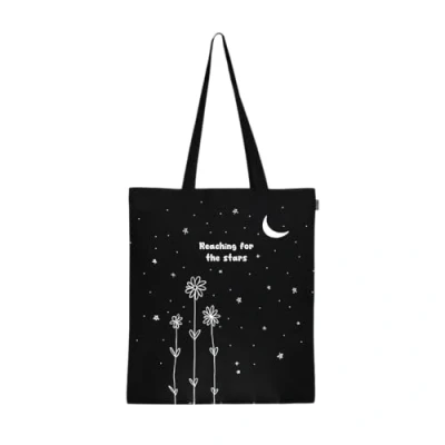 Afbeelding van Eco Right Set van 20 esthetische canvas tote tassen voor dames, schattig, trendy en herbruikbaar, katoenen school, winkelen, gym, bibliotheek strand, perfect groceries, Starlight