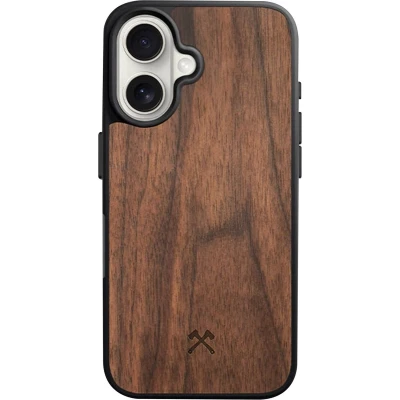 Afbeelding van Woodcessories Magnetische bumper hoes compatibel met iPhone 16 houten magneet
