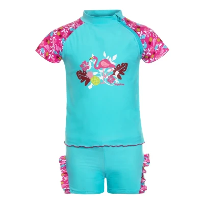 Afbeelding van Playshoes UV bescherming badset Flamingo