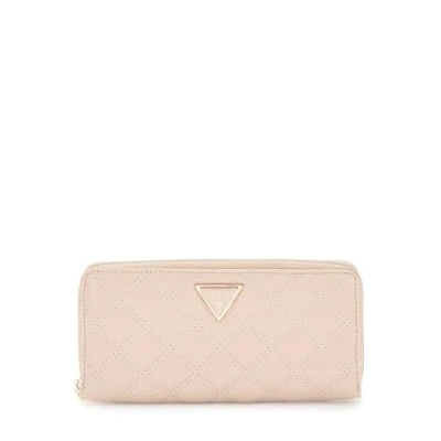 Afbeelding van Guess Giully Large ZIP Around Portemonnee, Dames, Maat: One Size, Light beige