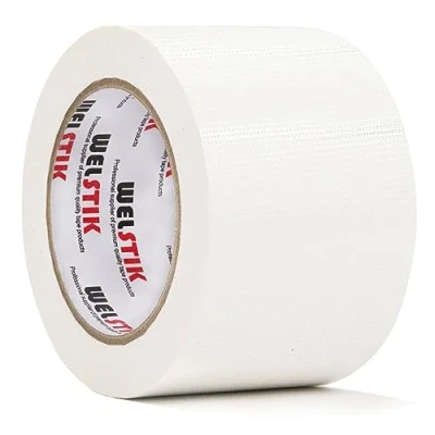Afbeelding van WELSTIK Professionele Grade Duct Tape, Waterdichte Doek Stof,Gekleurde Gaffer Tape voor reparaties, DIY, Ambachten, Indoor Outdoor Gebruik,75mm X 41M, 7,5 Mil Dik, Wit