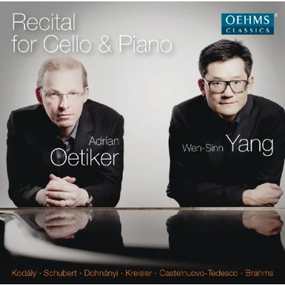 Afbeelding van Wen Sinn Yang &amp; Adrian Oetiker Ricital For Cello Piano (CD)