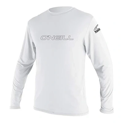 Afbeelding van O&#039;Neill UV shirt voor heren met lange mouwen Basic skins wit maat M