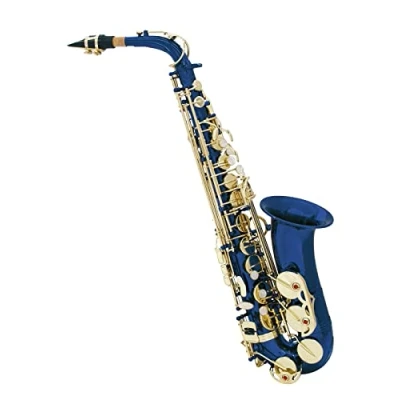 Afbeelding van Dimavery Alto Saxofoon blauw SP 30 Eb Inclusief koffer en accessoires