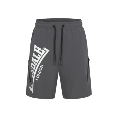 Afbeelding van Lonsdale Normale Passform Alresford Shorts, Heren, Maat: 3XL, Anthracite white