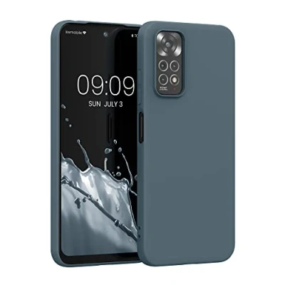 Afbeelding van kwmobile telefoonhoesje geschikt voor Xiaomi Redmi Note 11 / 11S Hoesje smartphone Back cover in leisteen