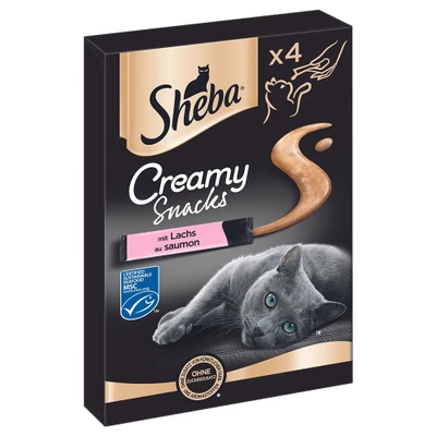 Afbeelding van Sheba Creamy Snacks Zalm 4 x 12 g
