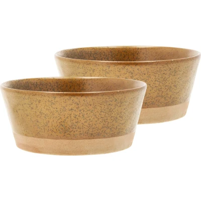Afbeelding van Kom Villa Collection Evig Amber 15 x 6,5 cm (Set van 2)