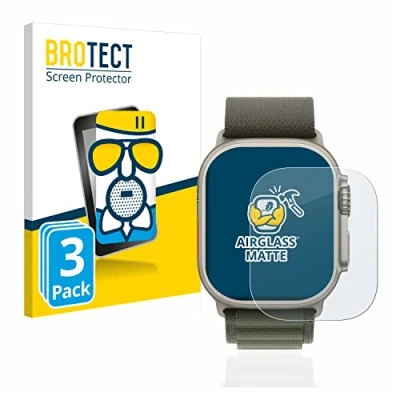 Afbeelding van BROTECT AirGlass Matte kogelwerende glasfolie, Smartwatch beschermfolie, Grijs
