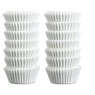 Afbeelding van Zenker Mini muffinvormpjes Wit papieren Pack van 1 240 stuks