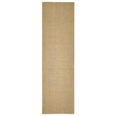 Afbeelding van vidaXL Sisalmat voor krabpaal 100x350 cm, sisal tapijt, krabmat, natuurlijk kattenkrabmat, mat, kattenkrabmat