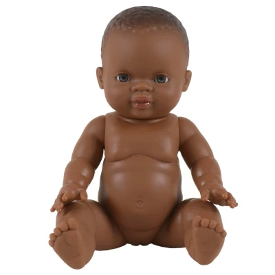 Afbeelding van Paola Reina / Minikane pop Gordi Amparo donker meisje blauwe ogen 34cm