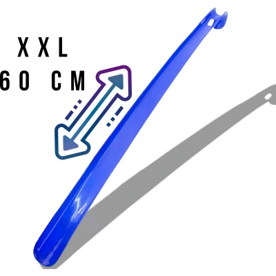 Afbeelding van GEAR3000 XXL Schoenlepel Lang 60 cm Kunststof Blauw