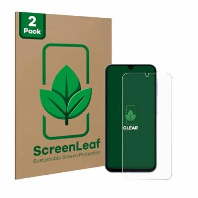 Afbeelding van ScreenLeaf Screenprotector voor Samsung Galaxy A15 Duurzame schermbescherming Folie Beschermfolie transparant (2 Stuks)