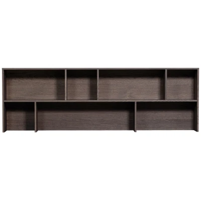 Afbeelding van WOOOD New Gravure Opzetkast Essen Espresso 65x200x30