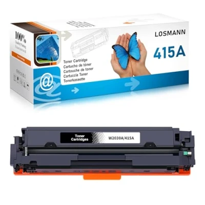 Afbeelding van LOSMANN 415A toner compatibel met HP 415X W2030A W2030X tonercartridge vervanging voor Color Laserjet Pro MFP M479fdw M479fnw M479fdn M479dw M454dn M454dw M479 M454 (zwart)