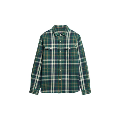 Afbeelding van Superdry Overhemd, Heren, Maat: Small, Merchant check green