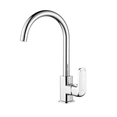 Afbeelding van Ibergrif M14020 Kitchen Faucet with comfort pipe, Mixer MonoMando for sink, Chrome, Silver